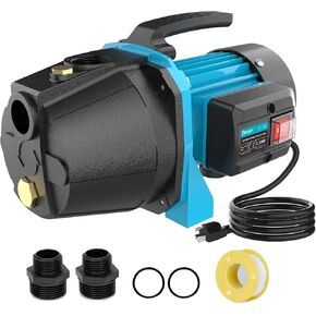 BOMGIE 1.6HP 1600GPH Shallow Well Pump, Water Transfer Pump, Lawn Garden Irrigation Pump, Portable with Handle, Booster Pump for Water Removal, Sprinkler Pump in Kuwait