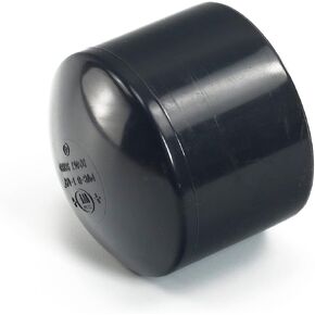 1 '' Inch SCH80 UPVC End Cap Plug Connector PVC Pipe Fitting Coupling Black