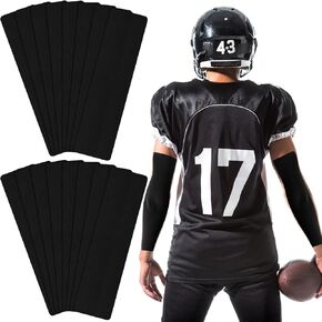 16 Pcs Athletic Sports Tape Football Turf Tape No Sticky Residue Extra Wide Athletic Tape Waterproof Sports Tape for Athlete Sport Trainers, 15.75 x 3.94 Inch (Black)