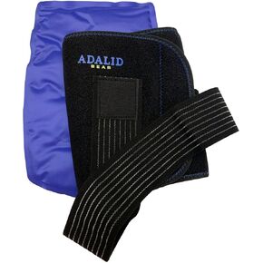 Thigh Brace Wrap with Ice Gel Pack for Hot and Cold Therapy: Great for Compression and Pain Relief on Hamstring Strain, Quad Injury, Groin Support, Soreness etc. (Flexible, Reusable and Multi-Purpose)