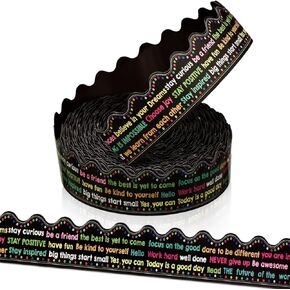 Outus 68.9 Feet Magnetic Bulletin Board Border St. Patrick's Day Shamrock Magnetic Strips Trim Buffalo Plaid Magnetic Classroom Border for St. Patrick's Day Party Classroom Chalkboard Wall Decor