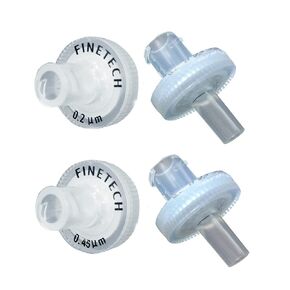 Nylon Syringe Filters 13mm Diameter 0.45μm Pore Size for Laboratory Filtration by Finetech (Pack of 100) Made in Taiwan (100, Nylon 13mm 0.45um)