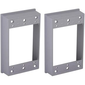 صندوق تمديد مقاوم للطقس Hubbell-Raco 5406-0، 1 عصابة، 18.3 بوصة مكعبة × 4-1/2 بوصة طول × 2-3/4 بوصة عرض × 1 بوصة عمق رمادي in Kuwait