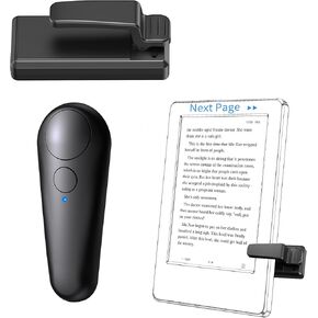 UNIBITRI Remote Page Turner, RF Control Page Turner for Kindle Reading, Phone, iPad, iOS Android Tablets Taking Reading Novels Taking Accessories, Black