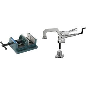 Wilton Low-Profile Drill Press Vise, 4" Jaw Width, 4" Jaw Opening, 1-1/2" Jaw Depth (Model LP4)