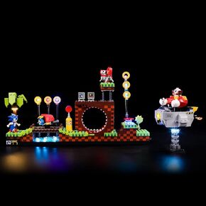 BRIKSMAX Light for Lego Sonic-The-Hedgehog– Green-Hill-Zone 21331 - Led Lighting Kit Compatible with Lego Ideas 21331 - Not Include The Lego Set
