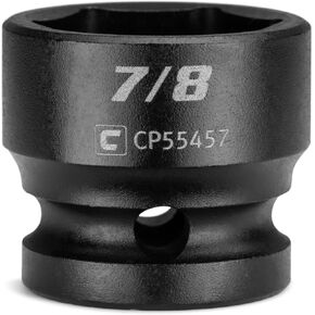 Capri Tools 15/16 in. Stubby Impact Socket, 1/2 in. Drive, 6-Point, SAE (CP55458)