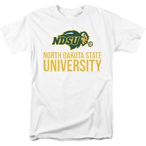 North Dakota State University Official Distressed Primary Stacked Unisex Adult T Shirt