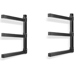 رفوف تنظيم خشبية مثبتة على الحائط من Ultrawall، رفوف معدنية لتخزين الخشب مع 3 مستويات - للاستخدام الداخلي والخارجي، عبوتان in Kuwait