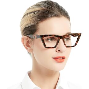OCCI CHIARI Wide Reading Glasses Women Cat Eye Readers with Spring Hinge