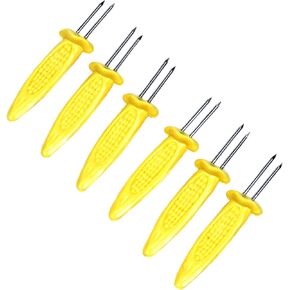 Chef Craft Select Soft Corn Holders, 6 piece set, Yellow