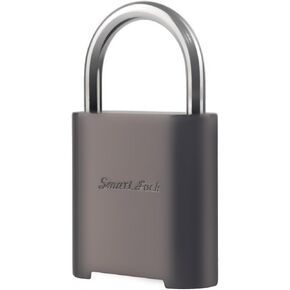 Fingerprint Padlock, Biometric Padlock, Smart Padlock with USB Charging, Waterproof Locker Lock for Gym, School, Swimming Pool, Sports Ground (Gray)