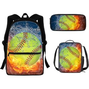 AFPANQZ Child's Backpack Set America Flag Deer Skull School Bags Travel Luggage Storage Backpack, Portable Lunch Tote Bags,Lightweight Pencil Cases Small for Teen Boys 3 Pack