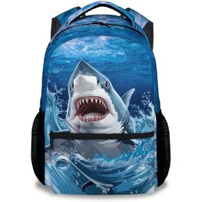 Backpacks for Boys - 3Pcs Cool Bookbag for Kids - Shark School Bag for Boys - Kids Backpacks with Lunch Box Pencil Case Set