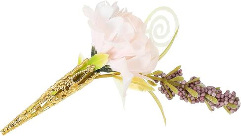 PATIKIL 41mm Corsage Decorative Holder, 4 Pcs Brooch Pin Vase Pocket Boutonnieres Holder with Bar Pins for Wedding Party DIY Crafts, Silver Tone in Saudi Arabia