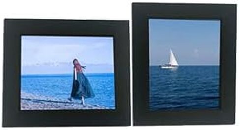 إطار صورة مقاس 4 × 5 - إطار صور خشبي مقاس 5 × 4 - مصنوع من الخشب الحقيقي مع حماية للصور من زجاج شبكي - جاهز للتعليق على الحائط وعرض الطاولة الدائمة in Saudi Arabia