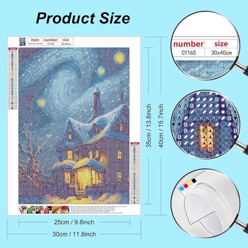 Stalente Diamond Painting Kits for Adults, 5D DIY Diamond Art Kits for Beginners Round Full Drill Diamond Painting for Home Wall Decoration Gift 12×16inch, Flower Hat in Saudi Arabia