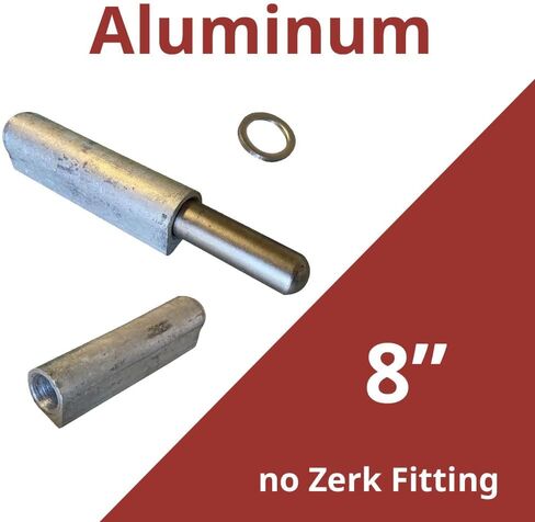 8 INCH Aluminum Bullet Hinge, Weld-On NO Zerk (Grease Fitting) (4) in Kuwait
