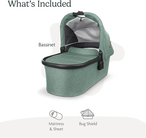 Bassinet- Anthony (White and Grey Chenille/Carbon) in Saudi Arabia