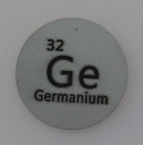 قرص معدني من الجرمانيوم (Ge) مقاس 24.26 مم مع علبة أكريليك للتجميع أو التجارب in Kuwait