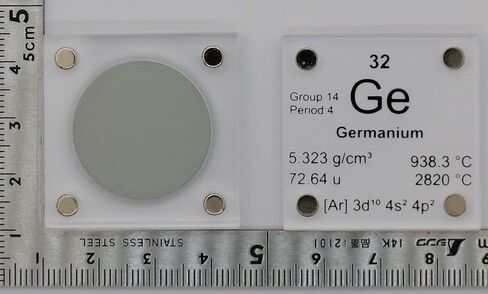 قرص معدني من الجرمانيوم (Ge) مقاس 24.26 مم مع علبة أكريليك للتجميع أو التجارب in Kuwait