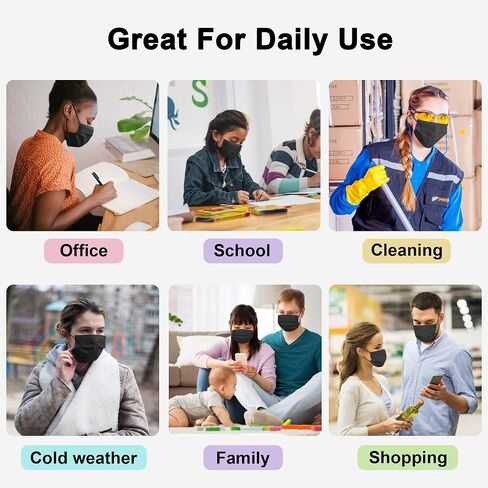 Black Disposable Face Masks, Pack of 50 Disposable Face Masks in Saudi Arabia