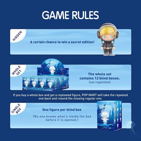 POP MART DIMOO Go on an Outing Together Blind Box Figures, Random Design Toys for Modern Home Decor, Collectible Toy Set for Desk Accessories, 9PC in Kuwait