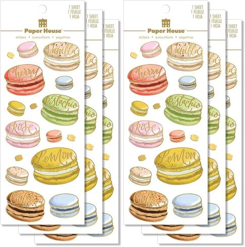 Paper House Productions Paris, France Shiny Foil Enamel Effect Sticker Sheet for Crafts, Scrapbooking & Collecting in Kuwait