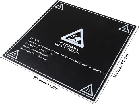 4pcs 11.8×11.8inch (300×300mm) Heated Bed Sticker Printing Build Sheets Plate Tape Platform Sticker 3D Printing Build Surface Sheets for Creality CR-10S /CR-10 PLA PETG Filament FDM 3D Printer in Saudi Arabia