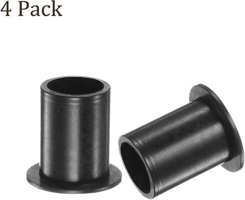 4pcs Nylon Flanged Sleeve Bearings [26mm Bore x 30mm OD x 12mm Length] Nylon Plastic Bushings for Shaft, White in Saudi Arabia