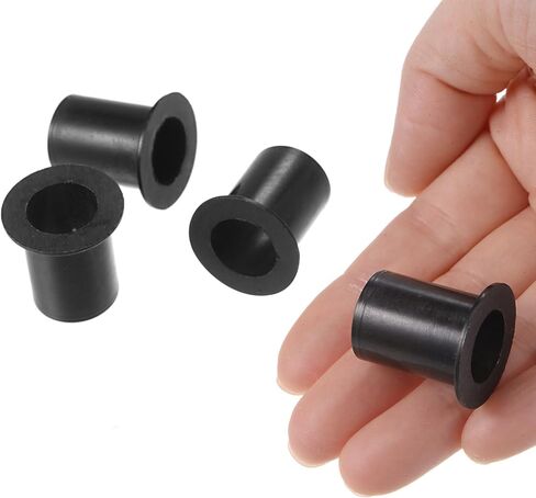 4pcs Nylon Flanged Sleeve Bearings [26mm Bore x 30mm OD x 12mm Length] Nylon Plastic Bushings for Shaft, White in Saudi Arabia