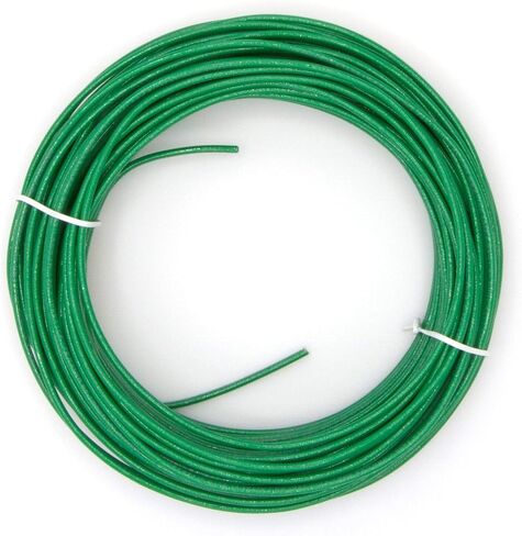 THE CIMPLE CO 10 أقدام (3 أمتار) - سلك نحاس صلب معزول THHN/THWN - 14 AWG، السلك مصنوع في الولايات المتحدة الأمريكية، سكني، تجاري، صناعي، مؤرض، كهربائي مُصنف بـ 600 فولت - باللون الأخضر in Kuwait