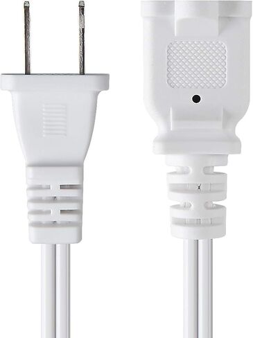 VSEER 2 Prong Extension Cord US AC 2-Prong Male and Female Power Cable SPT2 16AWG 13A/125V, USA Outlet Saver Power Extension Cord Cable for NEMA 5-15P to NEMA 5-15R 3FT in Kuwait