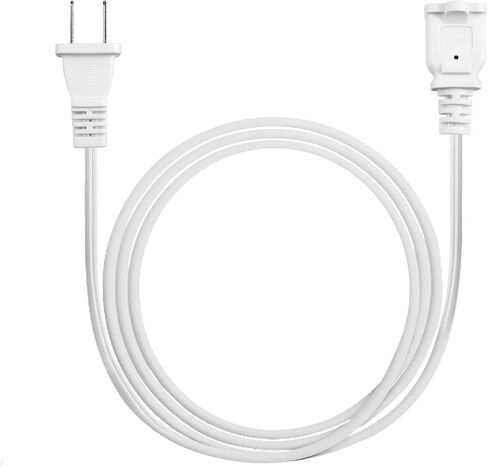 VSEER 2 Prong Extension Cord US AC 2-Prong Male and Female Power Cable SPT2 16AWG 13A/125V, USA Outlet Saver Power Extension Cord Cable for NEMA 5-15P to NEMA 5-15R 3FT in Kuwait