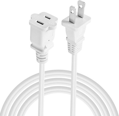 VSEER 2 Prong Extension Cord US AC 2-Prong Male and Female Power Cable SPT2 16AWG 13A/125V, USA Outlet Saver Power Extension Cord Cable for NEMA 5-15P to NEMA 5-15R 3FT in Kuwait