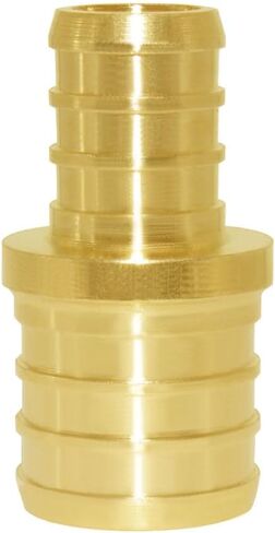 Hooshing 10PCS 1/2 Inch Straight Coupling PEX Fitting Soild Brass Barb Crimp For PEX Pipe Hose Fittings in Saudi Arabia