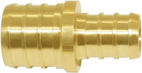 Hooshing 10PCS 1/2 Inch Straight Coupling PEX Fitting Soild Brass Barb Crimp For PEX Pipe Hose Fittings in Saudi Arabia