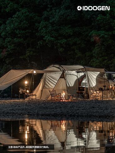 خيمة IDOOGEN SUV، خيمة تخييم متعددة الاستخدامات، قابلة للتوسيع الثلاثي، مقاومة للماء، تناسب أنواع المركبات المختلفة، مثالية للتخييم العائلي والتجمعات الخارجية، بني in Kuwait