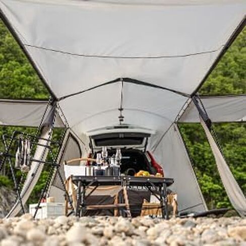 خيمة IDOOGEN SUV، خيمة تخييم متعددة الاستخدامات، قابلة للتوسيع الثلاثي، مقاومة للماء، تناسب أنواع المركبات المختلفة، مثالية للتخييم العائلي والتجمعات الخارجية، بني in Kuwait