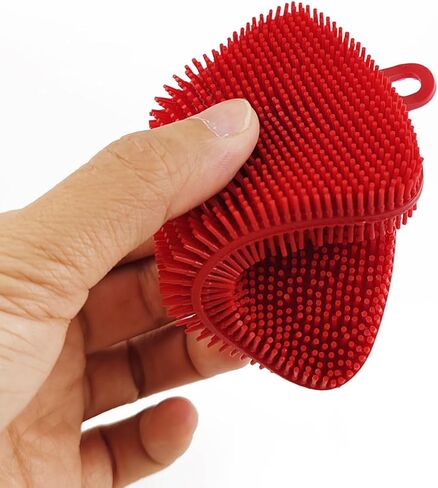 18 قطعة من إسفنجة غسيل الأطباق السيليكون من GXXMEI، إسفنجة تنظيف الأطباق قابلة لإعادة الاستخدام، إسفنجة أطباق سيليكون متعددة الأغراض غير لاصقة للأطباق والفواكه والخضروات (متعددة الألوان) in Kuwait