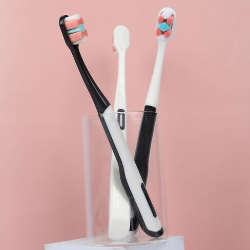 Adult Extra Soft Toothbrush with 10000 Soft Bristles,Excellent Cleaning Effect,Soft Bristle Toothbrush for Sensitive Teeth or Gum Clean Effectively(6 Pack) in Saudi Arabia