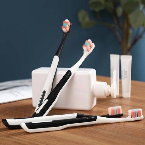 Adult Extra Soft Toothbrush with 10000 Soft Bristles,Excellent Cleaning Effect,Soft Bristle Toothbrush for Sensitive Teeth or Gum Clean Effectively(6 Pack) in Saudi Arabia