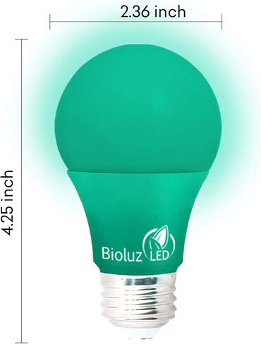 Bioluz LED Yellow Light Bulbs 60W Replacement Non-Dimmable A19 LED Bulbs 4-Pack in Kuwait