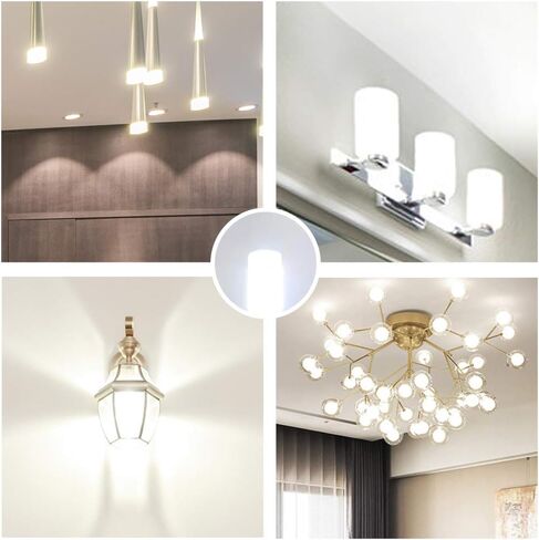 G9 LED Bulb, 6W G9 LED Bulb Dimmable, G9 Halogen Bulb 60 Watt Equivalent, Warm White 3000K G9 Bulb 550 Lumen,12-Pack in Kuwait