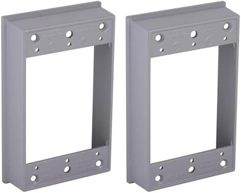 صندوق تمديد مقاوم للطقس Hubbell-Raco 5406-0، 1 عصابة، 18.3 بوصة مكعبة × 4-1/2 بوصة طول × 2-3/4 بوصة عرض × 1 بوصة عمق رمادي in Kuwait