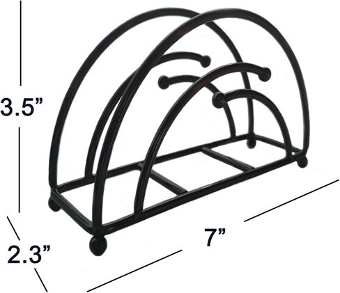 Napkin Holder for Paper Napkins Metal Black Nipkin Holder for Kitchen & Dinner Table… (Napkin holder02) in Kuwait