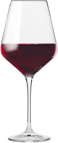 مجموعة كؤوس النبيذ الأحمر الكلاسيكية من كروسنو مكونة من 6 قطع، 16.6 أونصة، مجموعة Avant-Garde، حافة طويلة من الزجاج الكريستالي رفيعة وجذع طويل أنيق فريد من نوعه، آمن للاستخدام في غسالة الأطباق، صنع في أوروبا in Kuwait