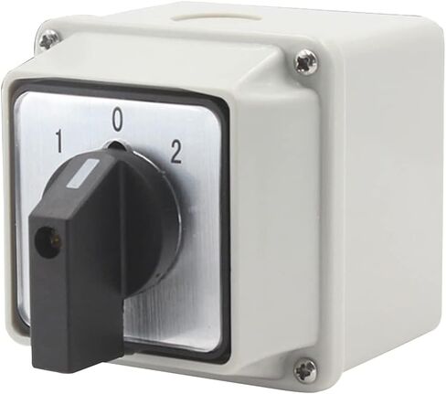Generic Changeover Selector Switch Rotary Cam Switch Latching Switch with Installation Waterproof Box 220V 20A 3 Positions 8 Terminals LW26-202 Universal Rotary Cam Selector 1PCS in Saudi Arabia