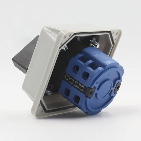 Generic Changeover Selector Switch Rotary Cam Switch Latching Switch with Installation Waterproof Box 220V 20A 3 Positions 8 Terminals LW26-202 Universal Rotary Cam Selector 1PCS in Saudi Arabia