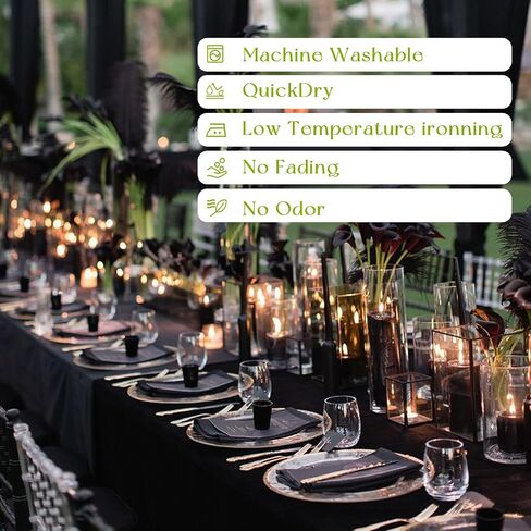 White Tablecloth 60 x 102 Inch - 6 Pack Rectangular Tablecloth, Washable Tablecloth, Rectangular Tablecloth for 6-Foot Table, Wedding, Party, Banquet in Saudi Arabia